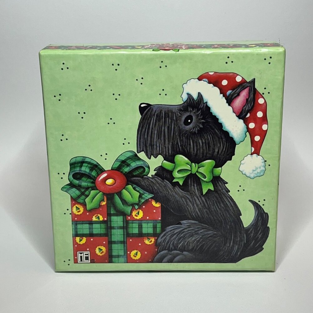 Mary Engelbreit Scottie Christmas Decorative Mini Plates - Picture 11 of 14